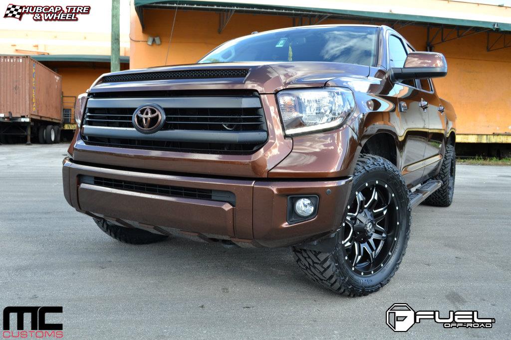 vehicle gallery/toyota tundra fuel lethal d567 0X0  Black & Milled wheels and rims